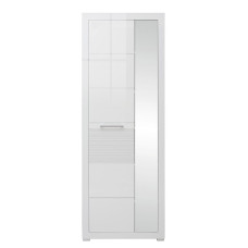 Шкаф с зеркалом Флеймс REG1L1D/20/7 Белый/белый глянец ВМК (БРВ) Украина